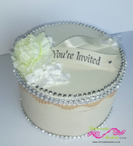 Hat box invitations 2